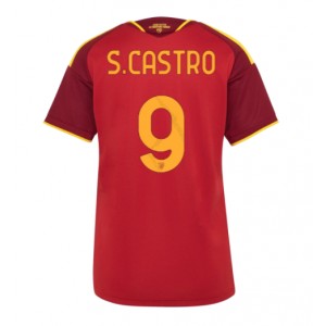 AS Roma Santiago Castro #9 Jalkapallovaatteet Naisten Kotipaita 2026-27 Lyhythihainen